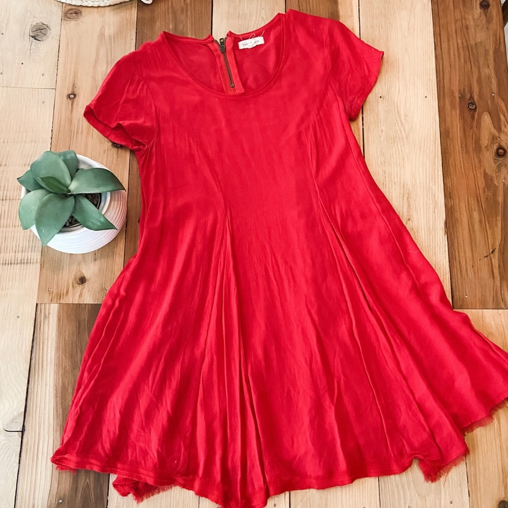 Silence and Noise urban outfitters red dress